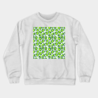 Green Animal Print Crewneck Sweatshirt